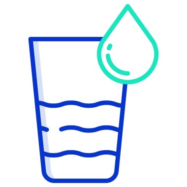 su simgesi vektör illüstrasyonu