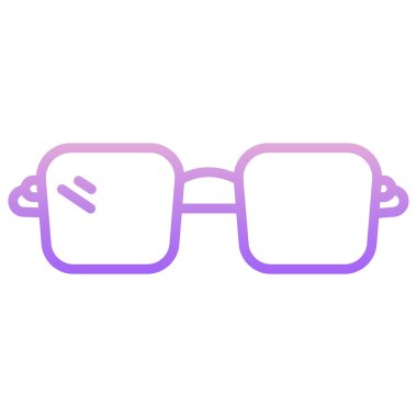 Basit vektör simgesi, güneş gözlüğü çizimi