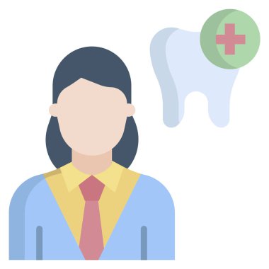 Doktor. Web simgesi basit illüstrasyon