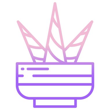 Bitki. Web simgesi basit illüstrasyon