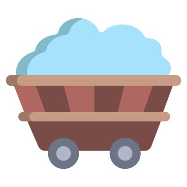 Wagon web simgesi basit vektör illüstrasyonu