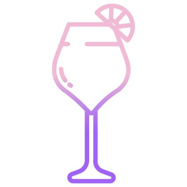 Şarap kadehi. Web simgesi