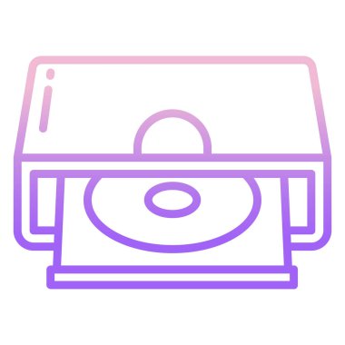 cd veya dvd disk vektör çizimi