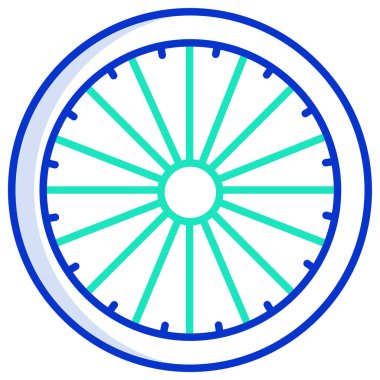 Dharma çarkı. Web simgesi vektör illüstrasyonu