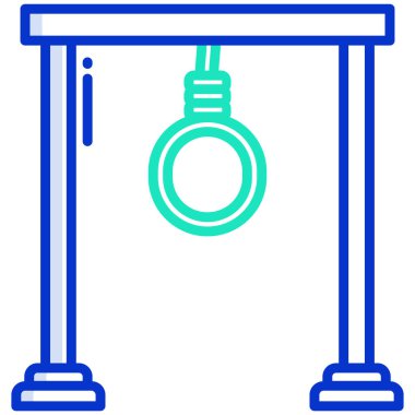 Modern asma simgesinin vektör illüstrasyonu