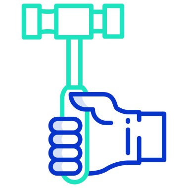 Çekiç simgesi, vektör çizimi