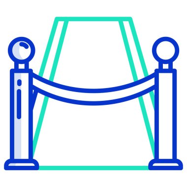 Kırmızı halıyı gösteren basit bir simge 