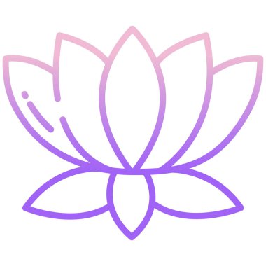 Lotus Web simgesi, vektör illüstrasyonu