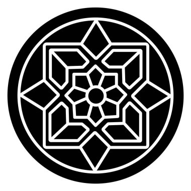 soyut çiçek süsleme, vektör çizim 