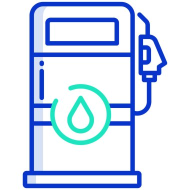 Gaz şişesinin basit vektör simgesi