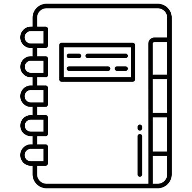 Günlük simgesi vektör illüstrasyonu