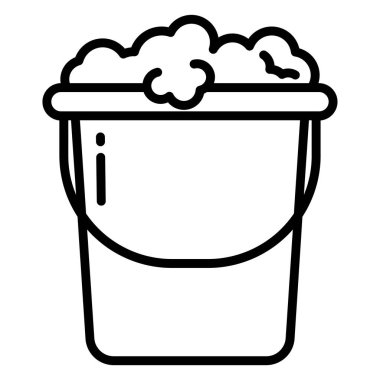 Kova. Web simgesi basit illüstrasyon