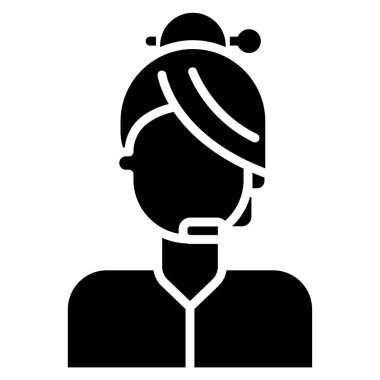 Beyaz arkaplanda basit vektör simgesini destekle