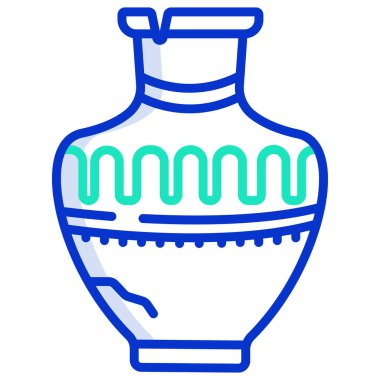 Basit vektör simgesi, Eskiler 'in kavanozunun çizimi 