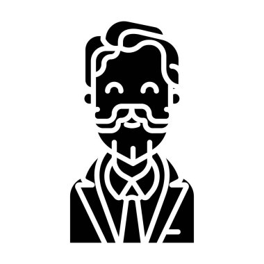 avatar simgesi web vektör çizimi