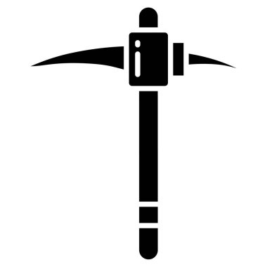 Beyaz arkaplan üzerindeki basit Scythe simgesi
