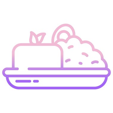 Basit vektör simgesi, hava merdivenlerinin çizimi