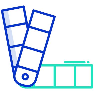 Modern ofis simgesinin vektör illüstrasyonu