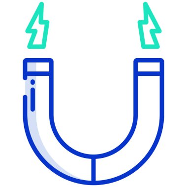 Mıknatıs Web simgesi basit illüstrasyon