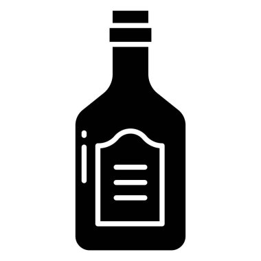 Şarap şişesi. Basit tasarım