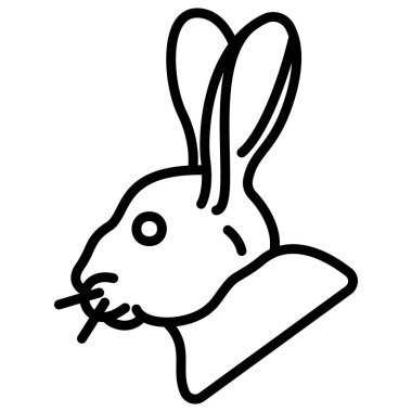 Tavşan Ağı simgesi, vektör illüstrasyonu