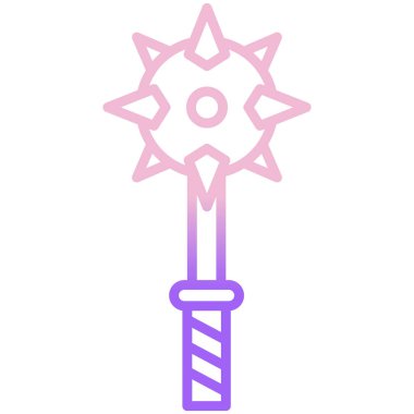 Mace simge vektör çizim