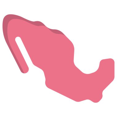 Meksika haritasının vektör çizimi