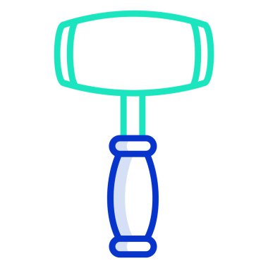 Vector illustration of mallet vector