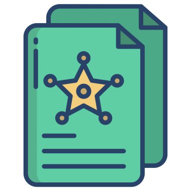 Belge. Web simgesi basit illüstrasyon