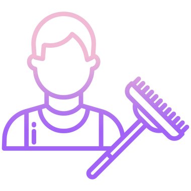 Web simgesi adam vektör illüstrasyonu 