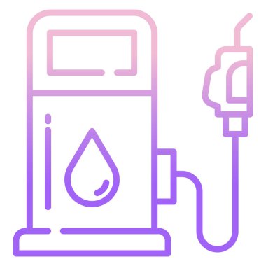 Benzin istasyonu vektör resimleme arkaplanı