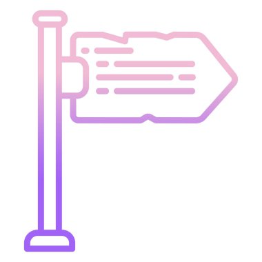 Yönlendirme çizelgesi. basit vektör tasarımı