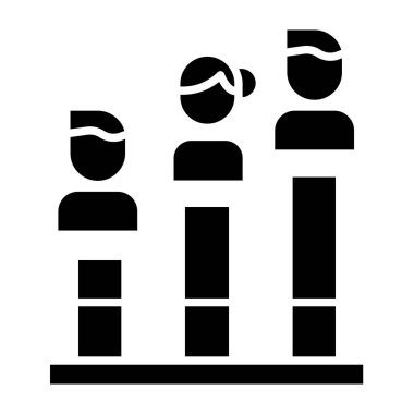 iş ekibi simgesi, vektör illüstrasyonu
