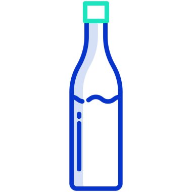 su şişesi simge vektör çizim