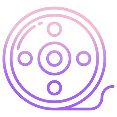 Makara. Web simgesi basit illüstrasyon