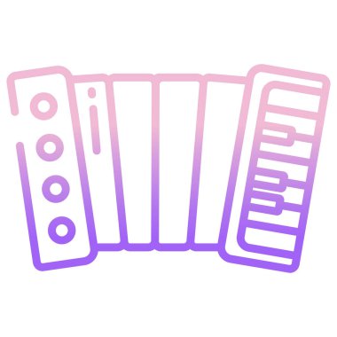 Basit vektör simgesi, Akordiyonun illüstrasyonu