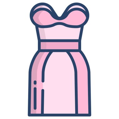 Basit vektör resimleme simgesi, düğün konsepti