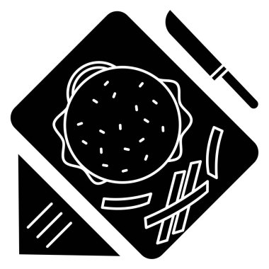 Bıçak ağ simgesi, vektör illüstrasyonu 