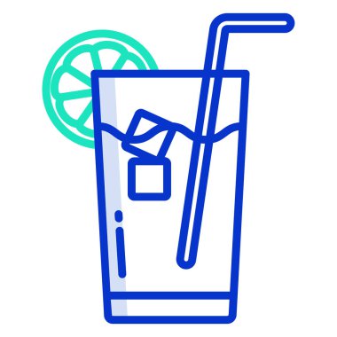 meyve suyu ikonu vektör illüstrasyonu 