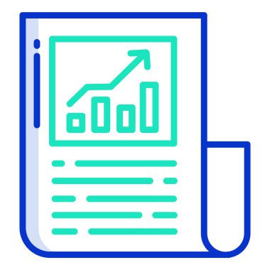 Grafik simgesinin vektör illüstrasyonu