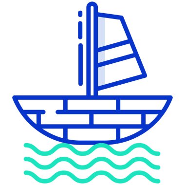 gemi web simgesi basit tasarım