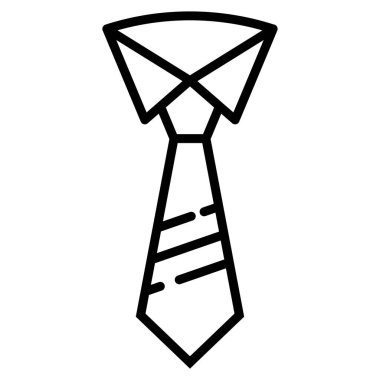 Kravat. Web simgesi basit tasarım