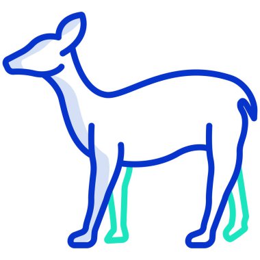 geyik simgesi vektör illüstrasyonu 