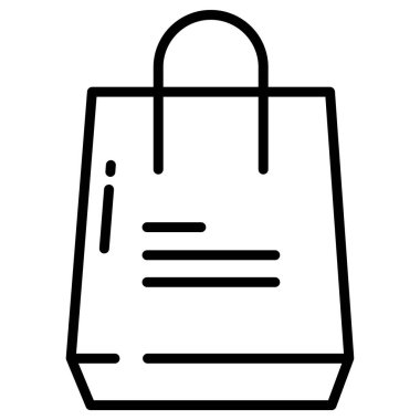 Alışveriş çantası. Basit tasarım