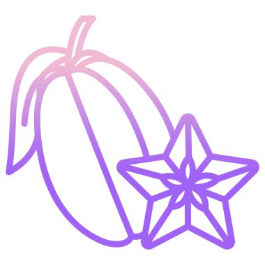 meyve ikonu vektör illüstrasyonu 