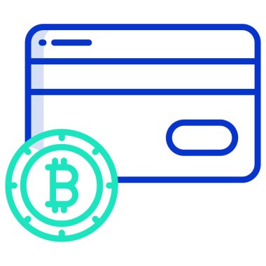 Kredi kartıyla. Basit resimleme