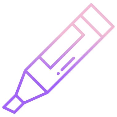 Kalem. Web simgesi basit illüstrasyon