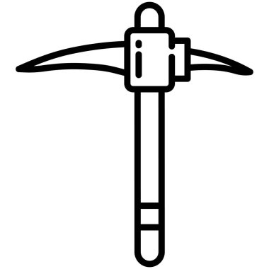 Beyaz arkaplan üzerindeki basit Scythe simgesi