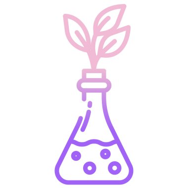 Bitki. Web simgesi basit illüstrasyon