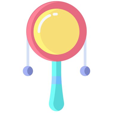 Çıngırak. Web simgesi basit tasarım